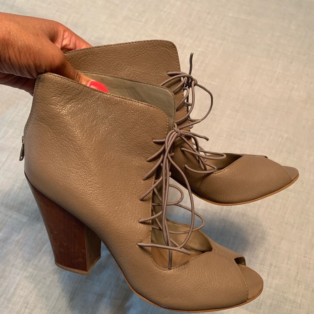 Nine West peep toe booties